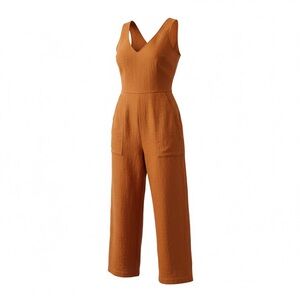 Women's Orange Jumpsuit